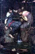 John William Waterhouse Nymphs Finding the Head of Orpheus oil painting